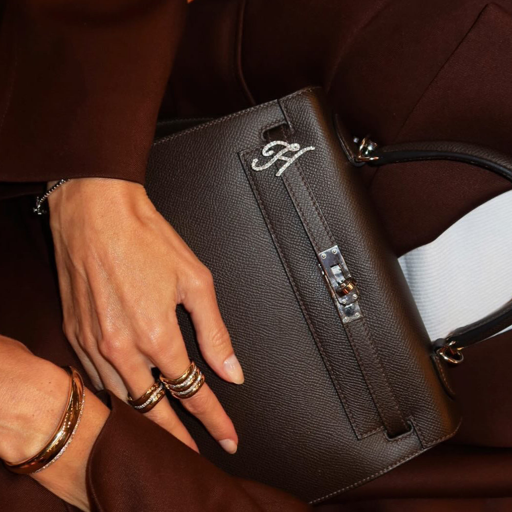 Bag Charm Ouro com Diamantes