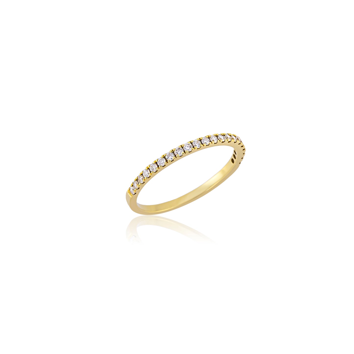 Anel ouro amarelo diamantes