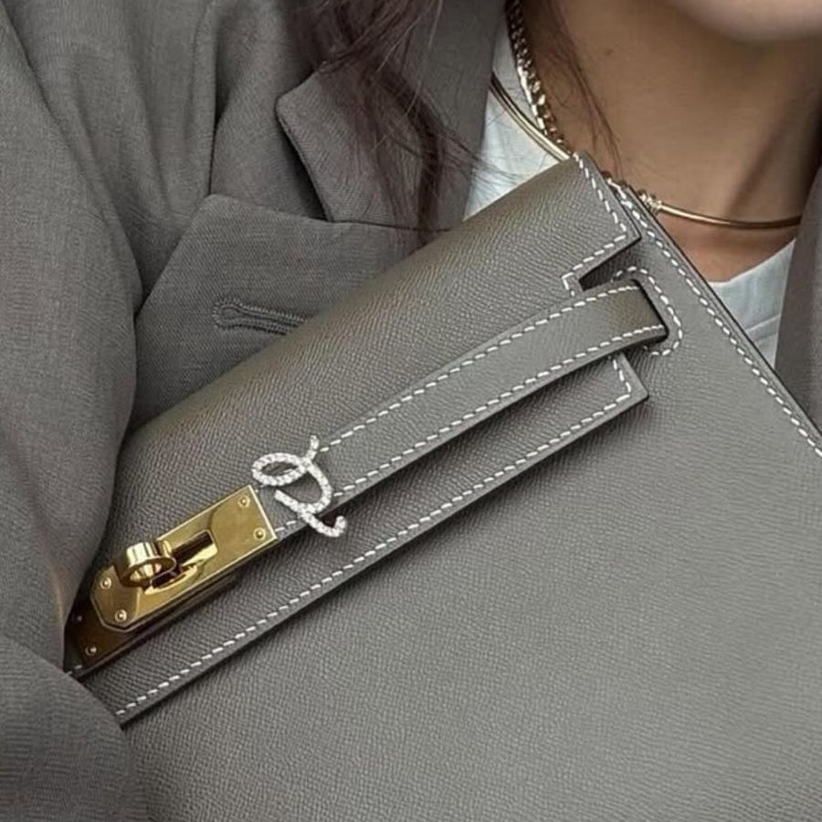 Bag Charm Ouro com Diamantes